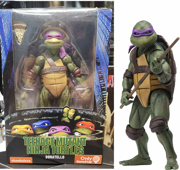Фото Коллекционная подвижная фигурка Neca Domestic Teenage Mutant Ninja Turtles TMNT, версия по фильму 1990 года, 7 дюймов, лимитированная серия №2