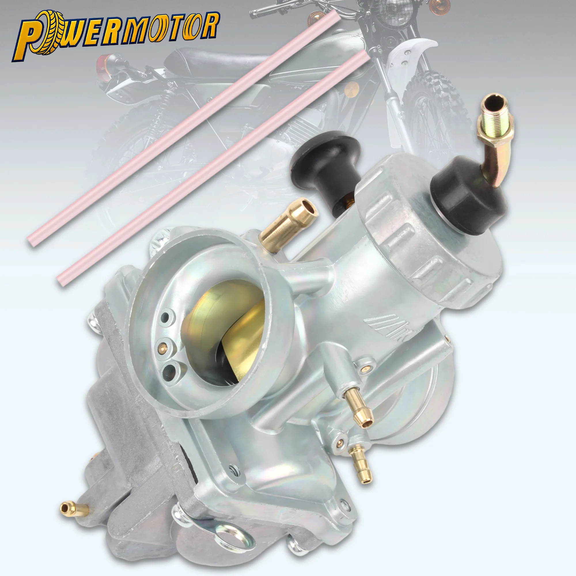 Фото Карбюратор для мотоцикла VM24 28 мм Mikuni, подходит для Yamaha DT125, Suzuki TZR125, RM65, RM80, RM85, DT175, RX125, мотоциклы для бездорожья. №1