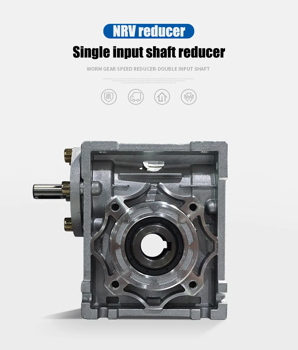 7 5:1-100:1 Редуктор червячной передачи входного вала NRV90 входной вал 24 мм выходное