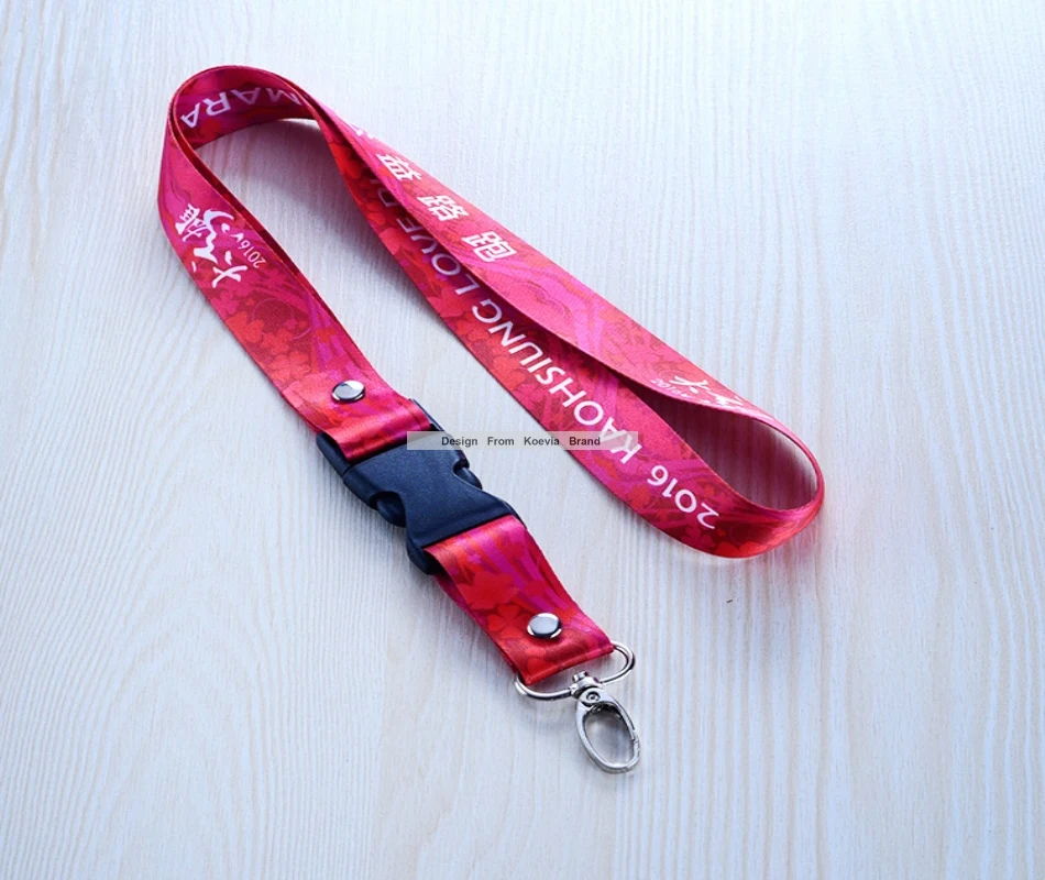 

200pcs FREE Custom Print Hot Company Work Neck Custom Logo Lanyards Sport Race Promotion Extrance ID Cards Neck Strap Print