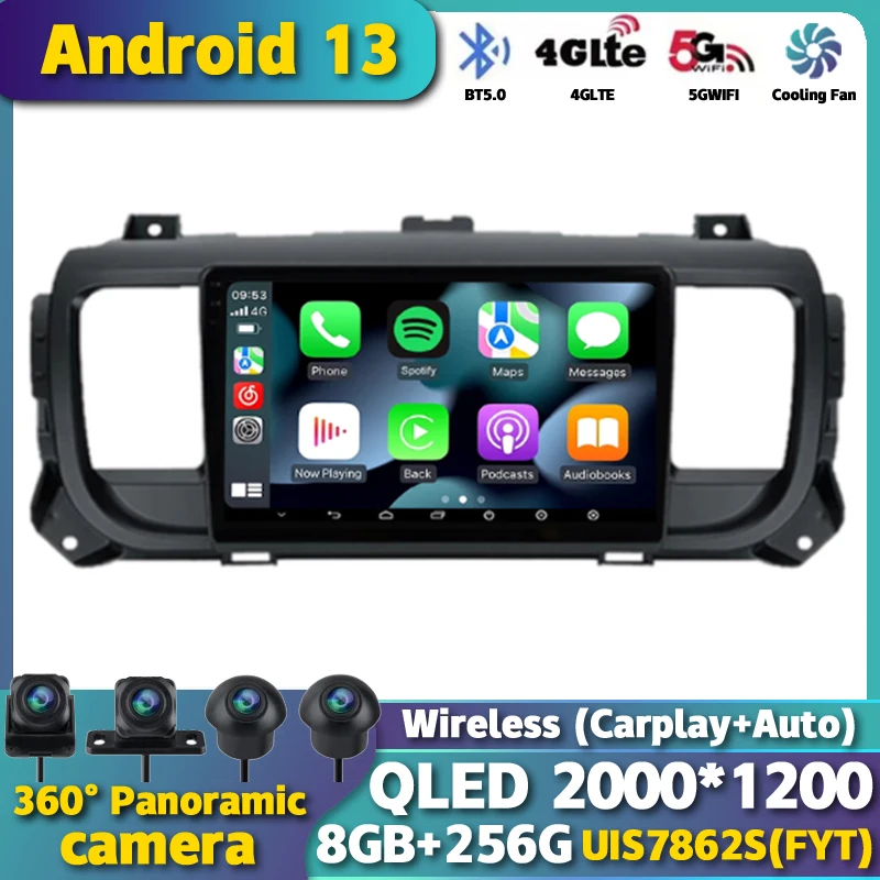 

Android 13 Auto Carplay For Citroen Jumpy 3 2016 - 2021 For Peugeot Expert 3 2016-2021 Car Radio Multimedia Video Player Stereo