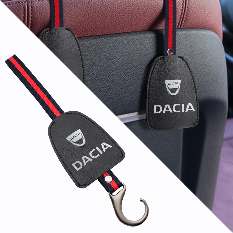 

Car PU Leather Seat Hook Interior Portable Holder Sundries Shelf For Dacia Duster Lodgy Dokker Stepway Mcv Solenza Logan Sandero