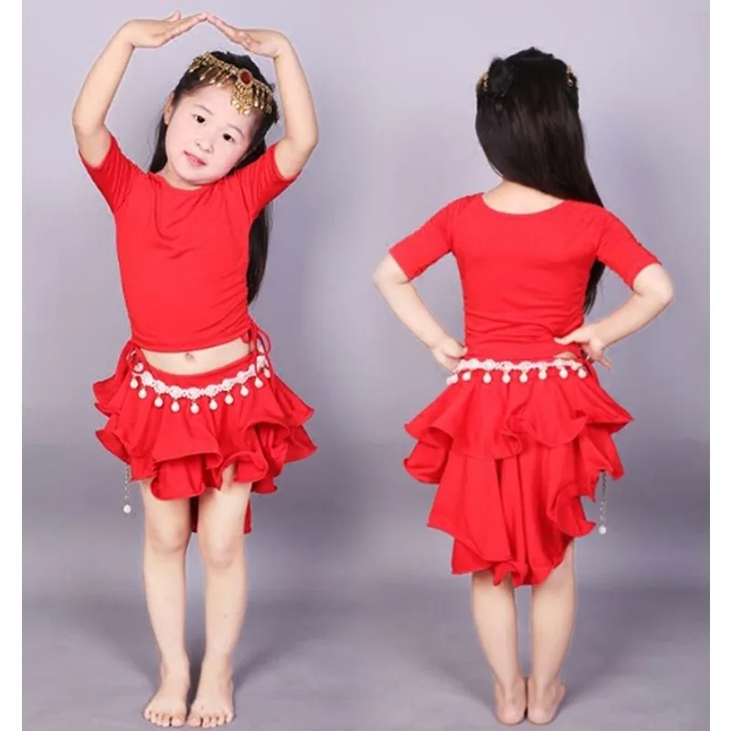 Костюм для танца живота девочек комплект выступлений юбка восточных танцев