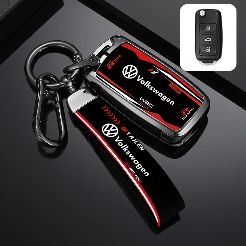 

Модный гоночный дизайн автомобильный брелок, чехол для ключа VW Volkswagen Polo Tiguan Passat B5 B6 B7 Golf 4 5 6 MK6 Jetta Lavida