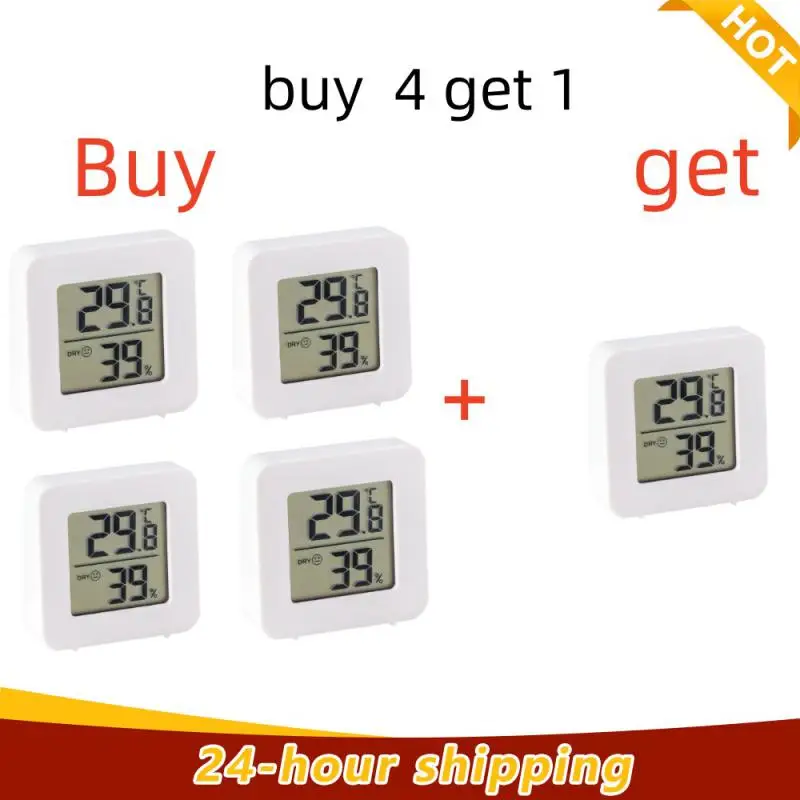 

Hygrometer Indoor Household Electronic Thermometer Wet And Dry Baby Room Digital Display Wall Mounted Room Temperature Meter