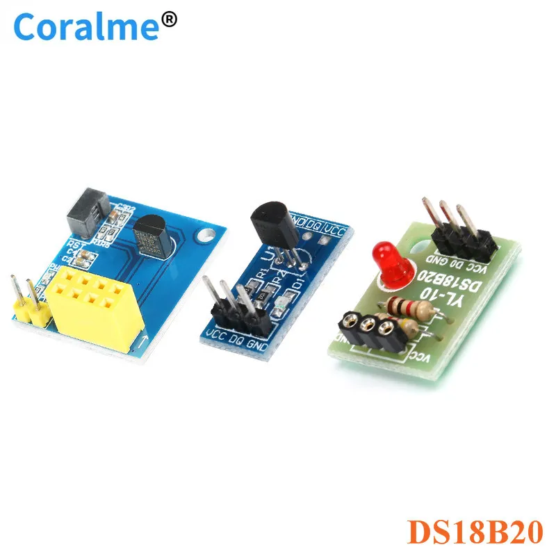 

DS18B20 18B20 Sensor Module DS18b20 Stainless Steel Package Waterproof Temperature Probe Temperature Sensor For Arduino