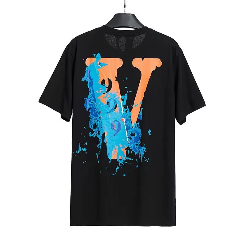 

VLONE Men's / Women's Couples Casual Fashion Trend High Street Loose HIP-HOP100% Cotton Printed Round Neck T-Shirt 1546