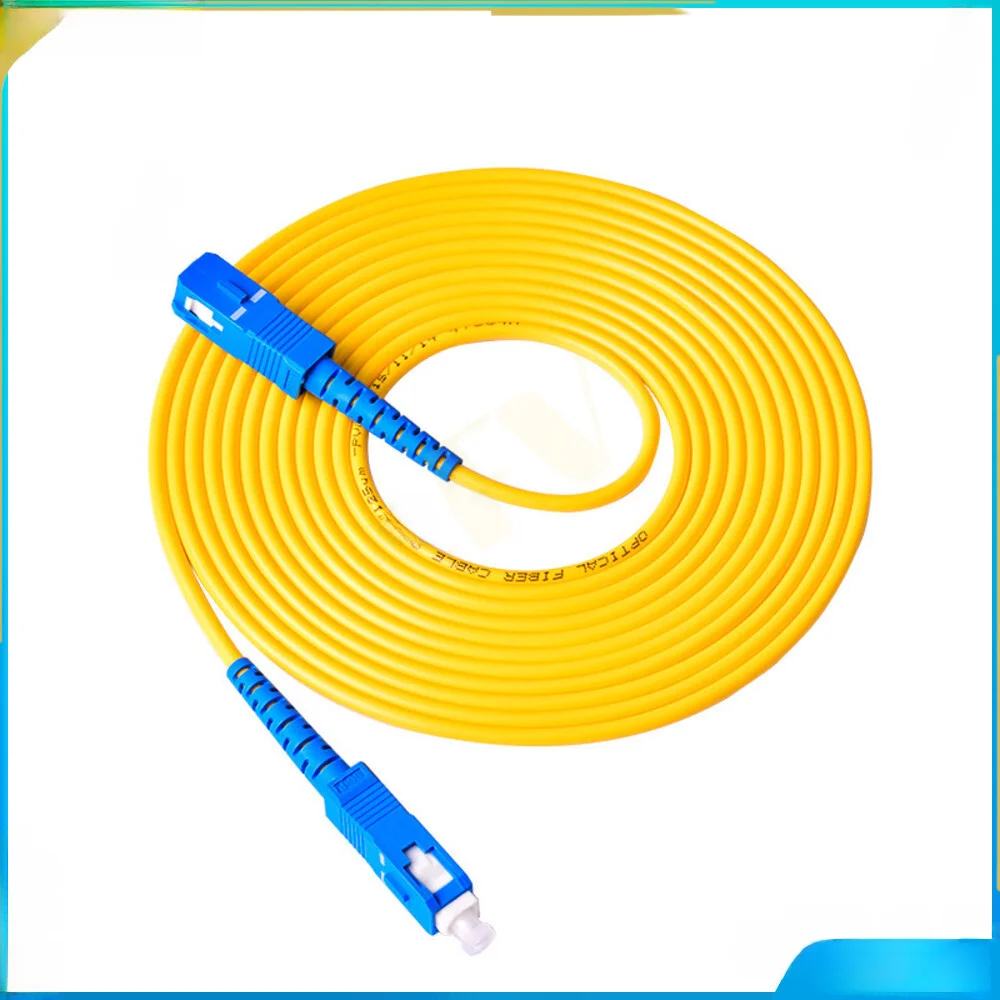 50 шт. волоконный оптический перемычка SC UPC к Simplex 3 0 мм ПВХ одномодовый