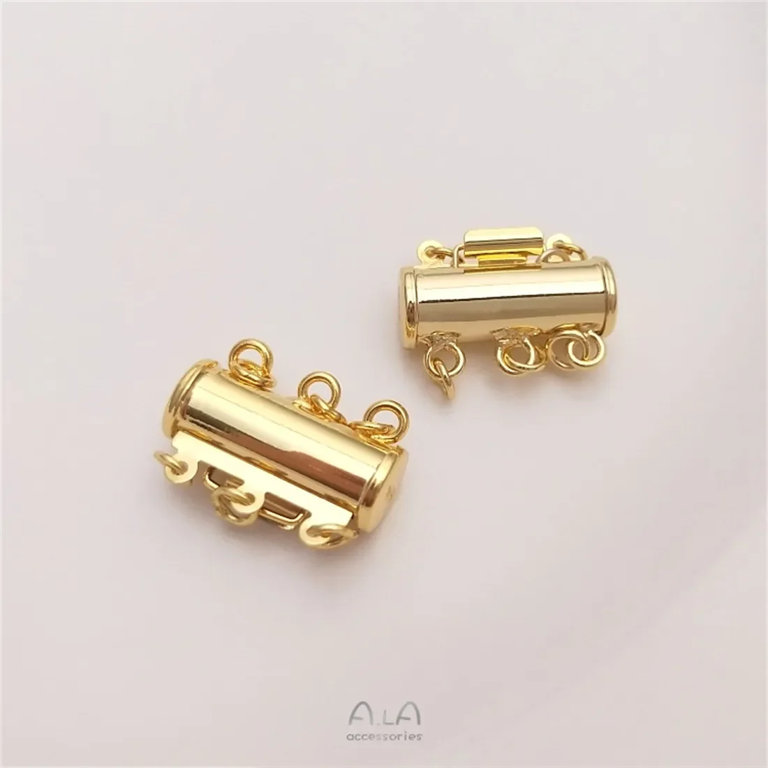 Вакуумная вставка из розового золота 18 карат длинная трубка многобортное