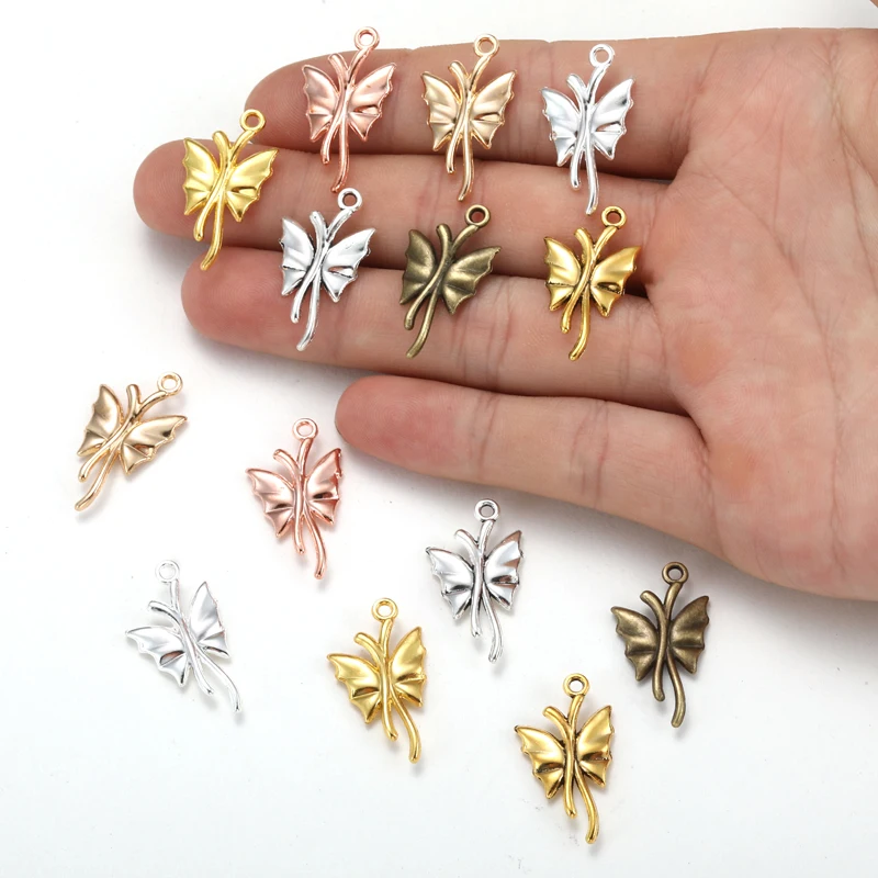 Подвески в виде бабочек 6 цветов 20 шт. аксессуары для самостоятельного