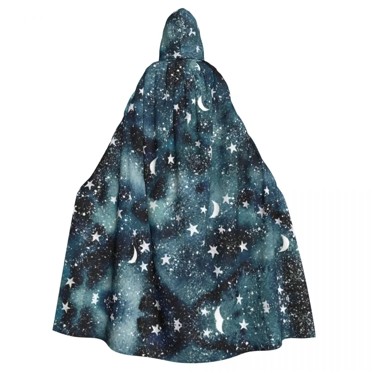 

Hooded Cloak Unisex Cloak with Hood Star Moon Starry Sky Cloak Vampire Witch Cape Cosplay Costume