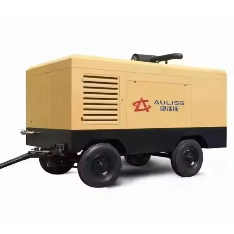 Фото Портативный винтовой воздушный компрессор Auliss 4x4 с прямым приводом, 7,5-31 м³/мин, 37 кВт, 18 бар, 8-25 бар, питание от сети переменного тока, 11 кВт №3