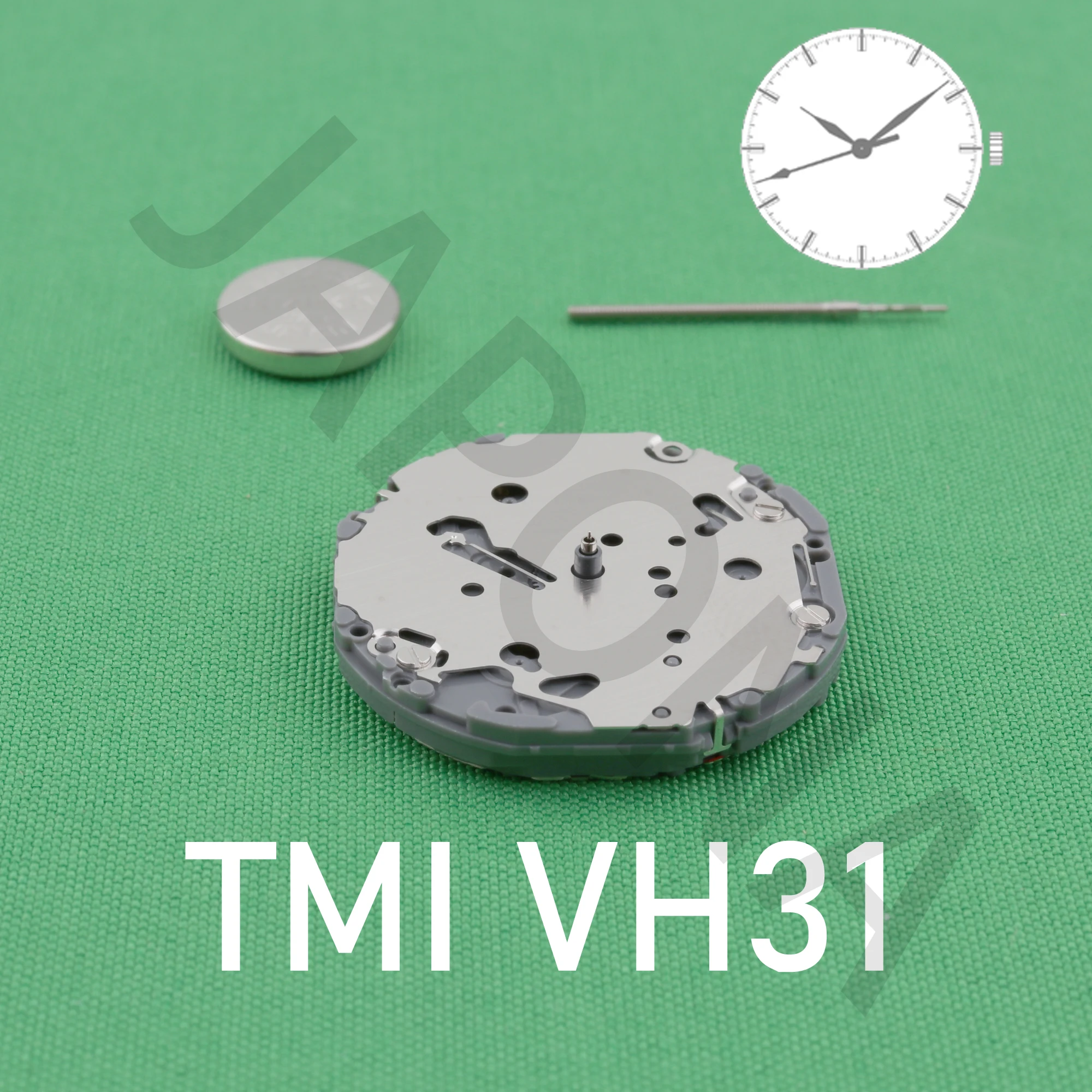 VH31  Sweep Second 3 Hands japan quartz movement TMI  TIME MODULE movement VH31A 110 ½ ligne Quartz Movement Three Hands(1/4 Cen