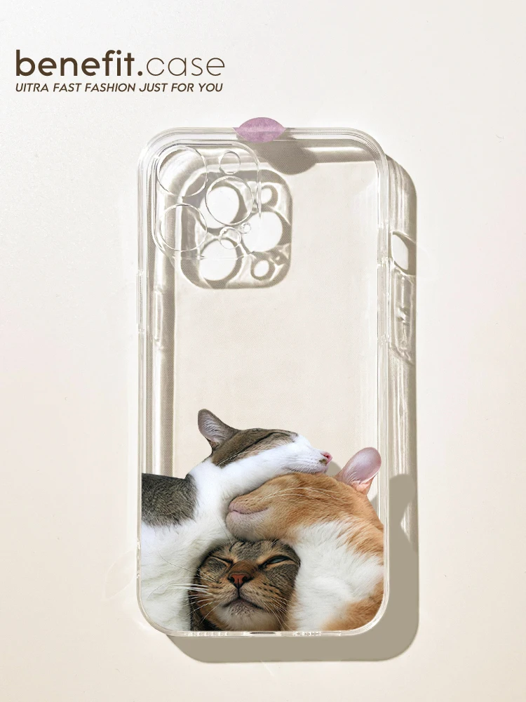 It Fun Cat Jenga 6 Suitable for Iphone5promax 5pro Phone Case 3 New Arrival 4 Sets 2 Creative Transpar...