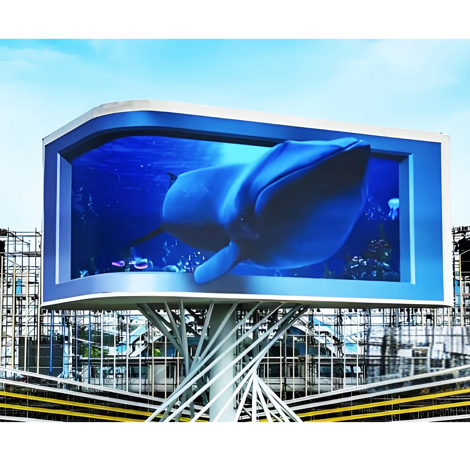 Высококачественный гигантский 3D LED-экран для наружного применения, видимый без очков, с защитой IP65, полноцветная LED-панель P10 для крупномасштабных коммерческих объектов (art.: 3920dc0dd3ce9) - 3920dc0dd3ce9