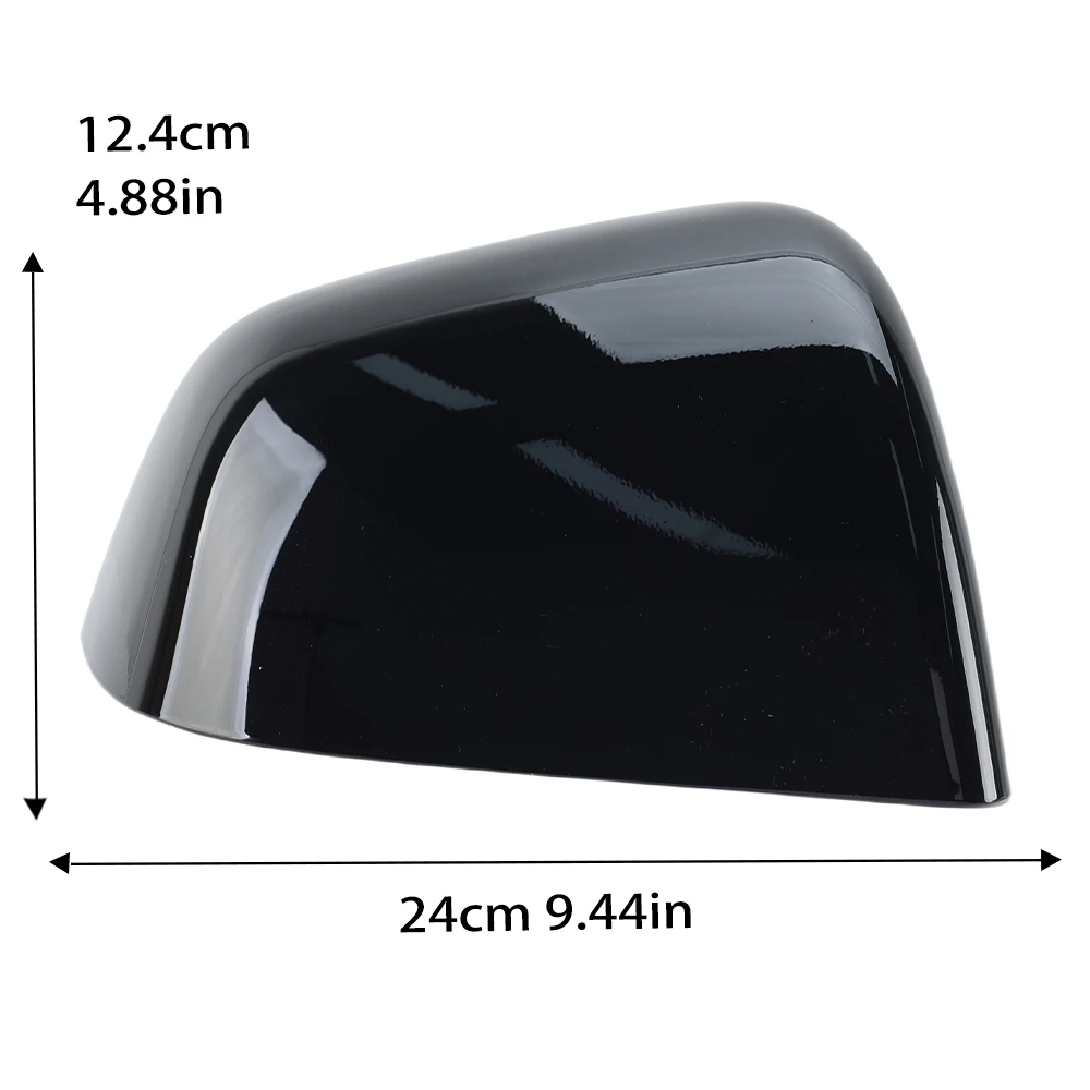 Крышки боковых зеркал заднего вида для Tesla Model Y 2020-2024 черные с пряжкой крышка