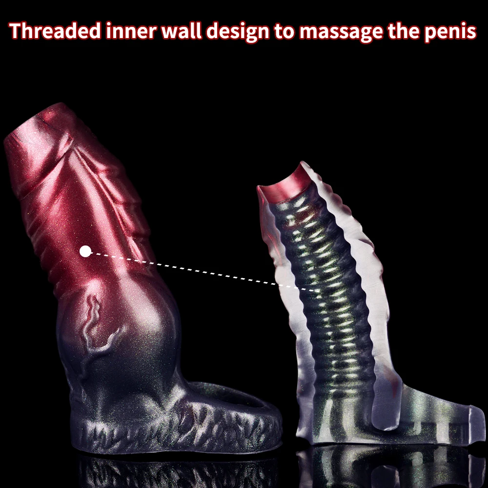 LUUK кобура для увеличения пениса со спиральным бондажем задержка эякуляции