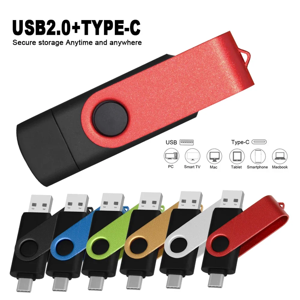 USB 3. 0 флеш-накопитель 2 в 1 4 ГБ 8 16 32 64 128