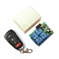 433mhz universal wireless remote control switch ac 85v 220v4 channel receiver module rf garage learning radio relay automation