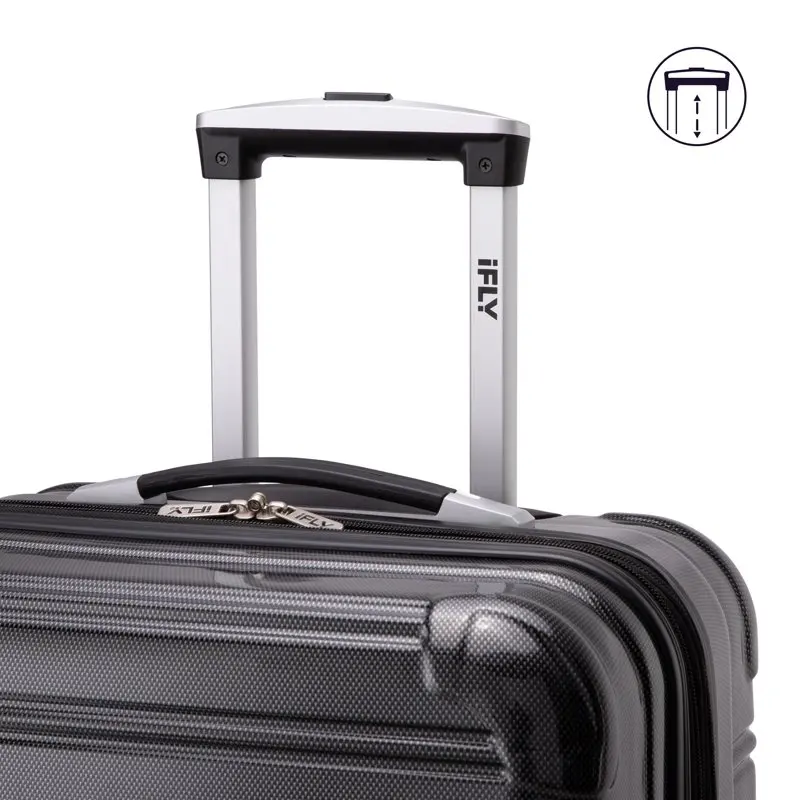 

Новый модный жесткий волокнистый 20-дюймовый чемодан для ручной клади в стиле черного цвета для любого путешествия!