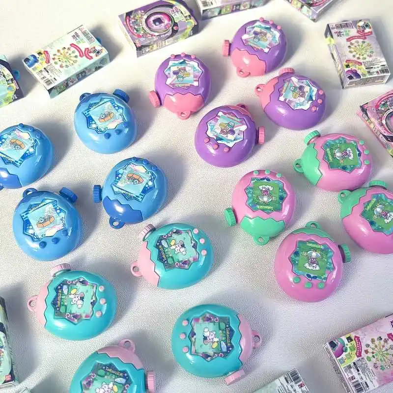 Фото Милый мини-брелок-симулятор Tamagotchi Paradise Series: электронная игрушка-питомец, аксессуар, модель, игрушка-брелок №3