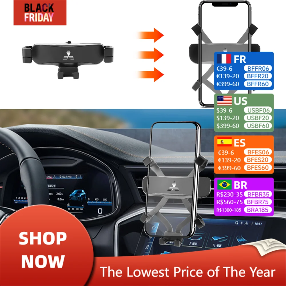 Автомобильный держатель для телефона подставка мобильного зажим