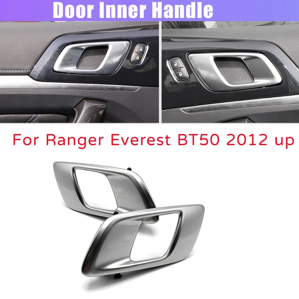 

Внутренняя ручка левой внутренней двери автомобиля для Ford Ranger 2012-2021 Everest 2015-2021 Mazda BT50 2012-2019 серебристо-серого цвета