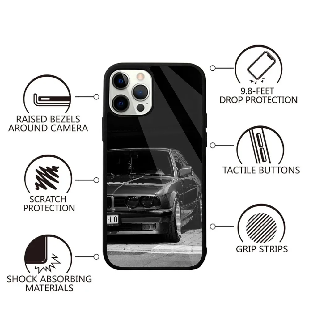 Крутой автомобильный флэш-чехол для телефона Bmwes iPhone 16 15 14 13 12 11 Plus Pro Max Mini Magsafe