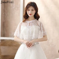 janevini new whiteblack lace bridal capes wraps summer wedding dress bolero novia women jacket shrug stoles %c3%a9tole femme mariage