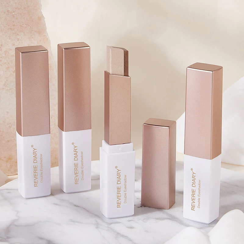 

Reverie Diary Gradient Two-tone Eyeshadow Stick Eyeshadow Glitter Shimmer Makeup Waterproof Non-Smudge Ins Beauty Face Cosmetics