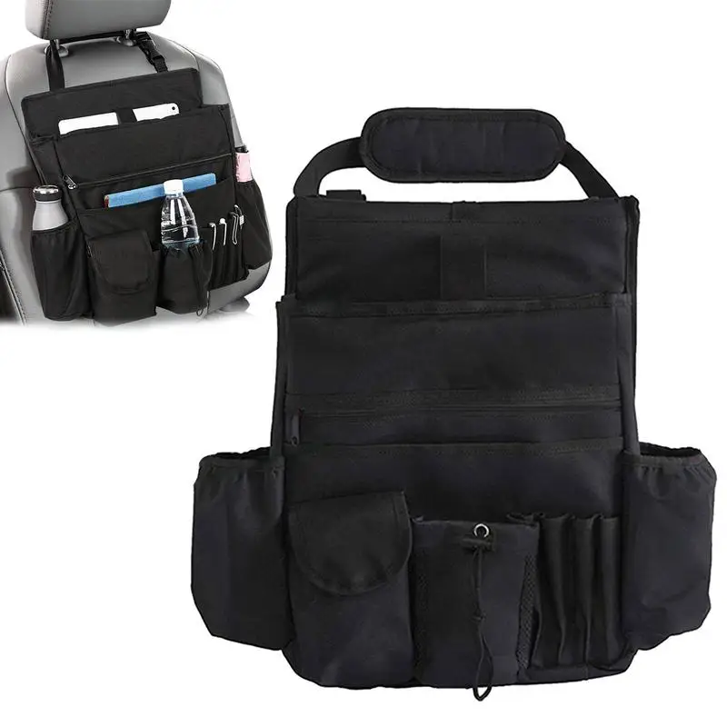 

Car Organizer FrontSeat Caddy Car Organizer Front Seats Car Organization Front Seats With Storage Pockets 2 Drinks Holders Water