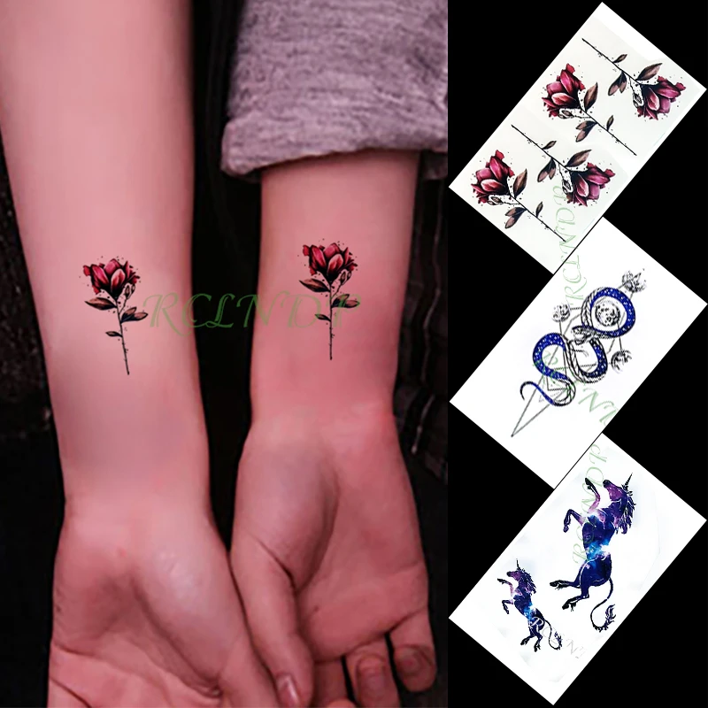 Waterproof Temporary Tattoo Sticker rabbit elephant balloon butterfly flower tatto flash tatoo fake tattoos for women men kid |