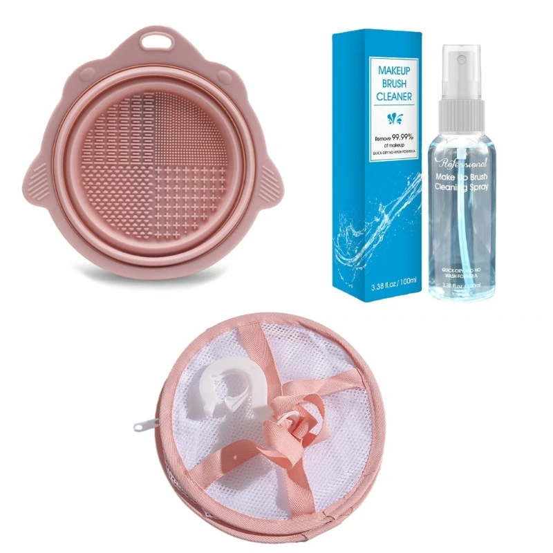 

Makeup Sponge Drying Rack String Bag Foldable Reusable Drying Net Bag Makeup Puff Brushes Holder Drying Tool E74C