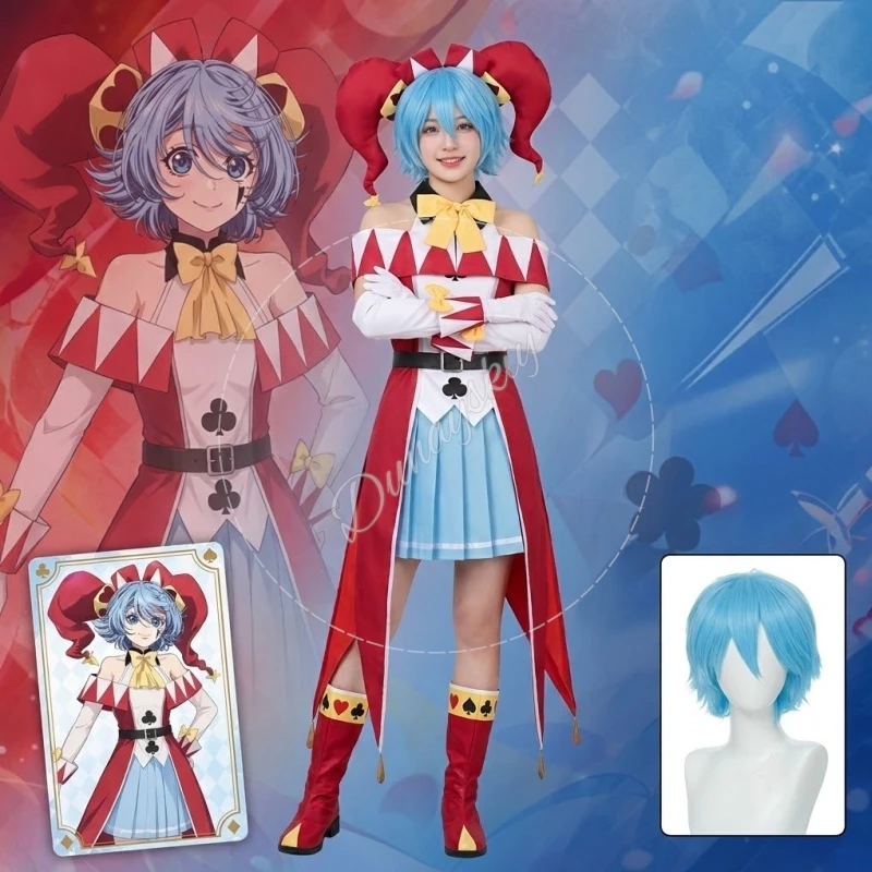Фото Карнавальный костюм шутеля на Хэллоуин Mahou Shoujo ‌   Косплей-костюм Ruche Luvis из аниме «Изгнанный рыцарь»: парик с шапкой №1