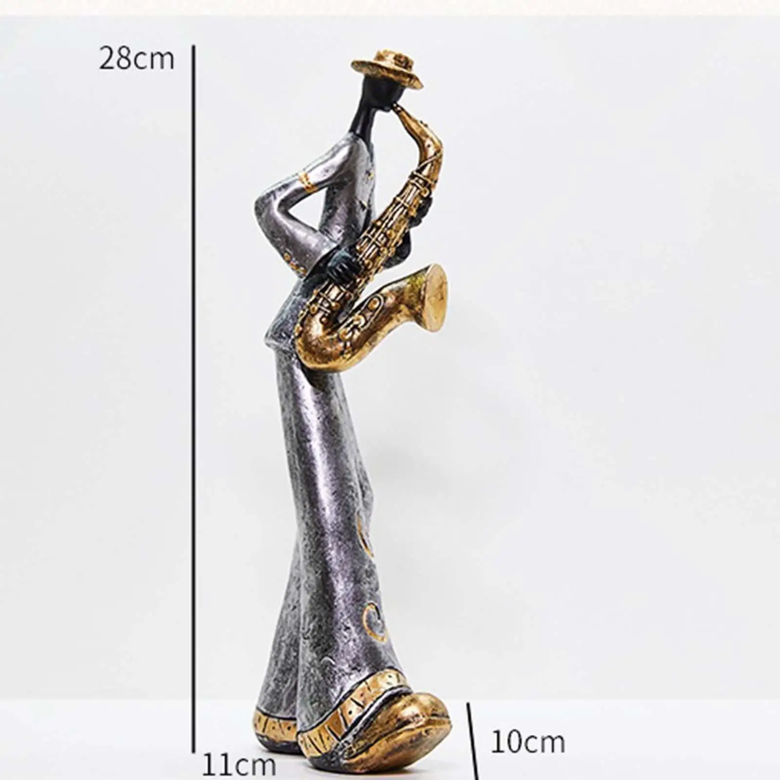 Статуя музыканта фигурка ремесла домашний декор скульптура из смолы настольная