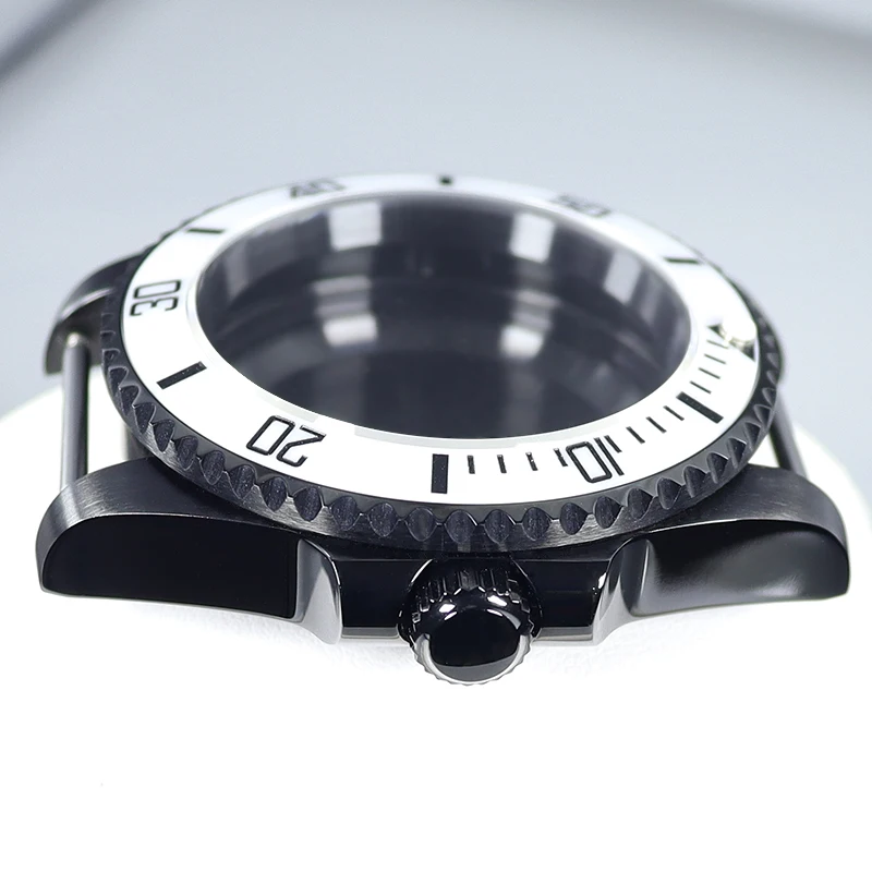 Черный корпус для дайвинга с PVD-покрытием 40 мм керамический безель сапфир Seiko Nh35