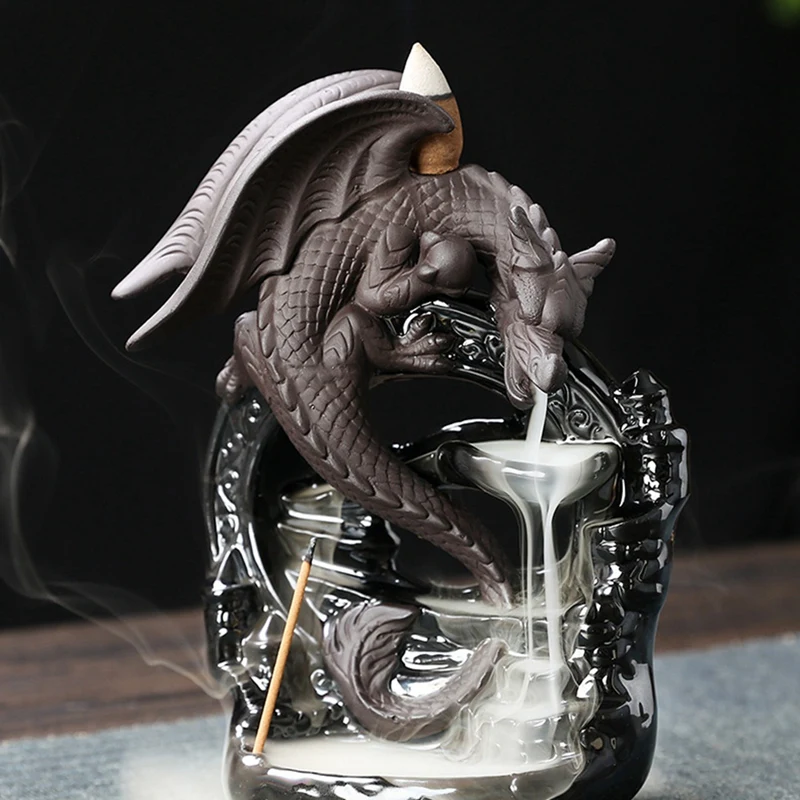 Подставка для благовоний в виде дракона водопада