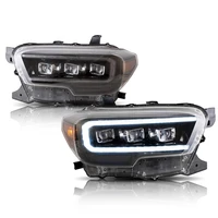 full led drlsequential turning signal headlamp with three projector for toyota tacoma headlights 2015 2020 left and right