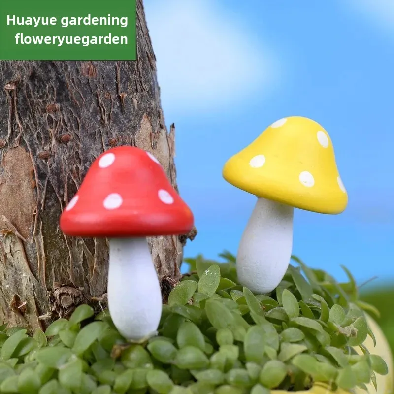 Деревянная большая декоративная фигурка гриба миниатюрный гриб бонсай