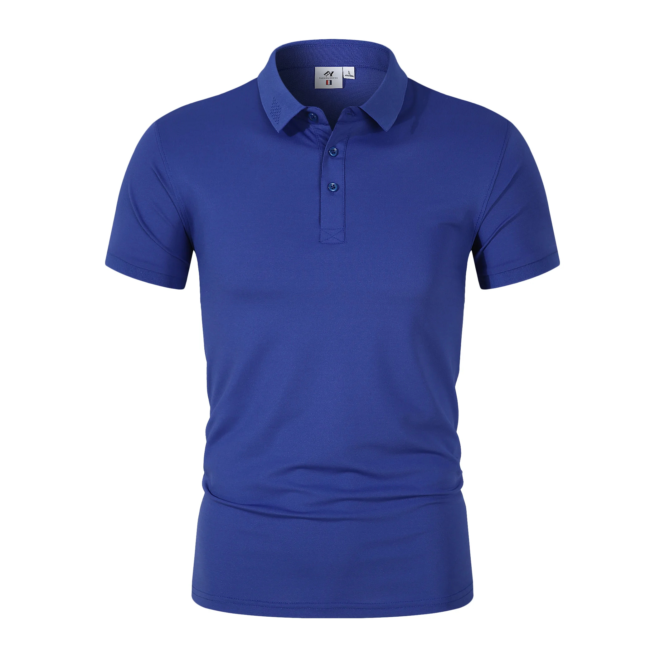 

2022 men's summer casual ice silk cotton short sleeve small Lapel slim fit sell black and White Polo Shirt Men's super large s-4