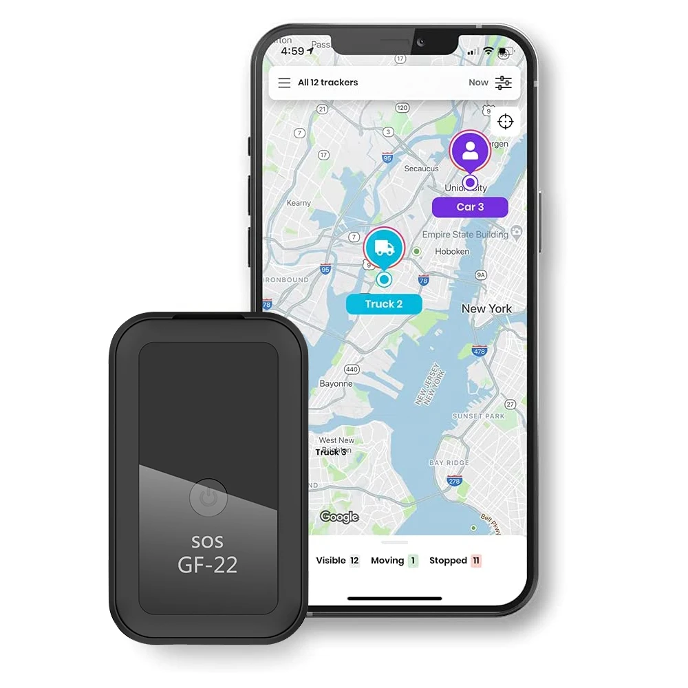 

GF22 Magnetic GPS Tracker Security Protection Portable Trackers Precision Vehicle Locator Anti-Lost Recording Tracking Device