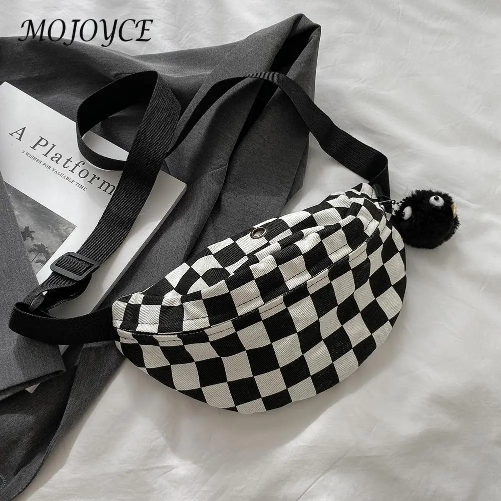 

Fashion Checkered Casual Men Bags Checkered Messenger Bag for Men Unisex Hit Color Shopping Messenger Bag