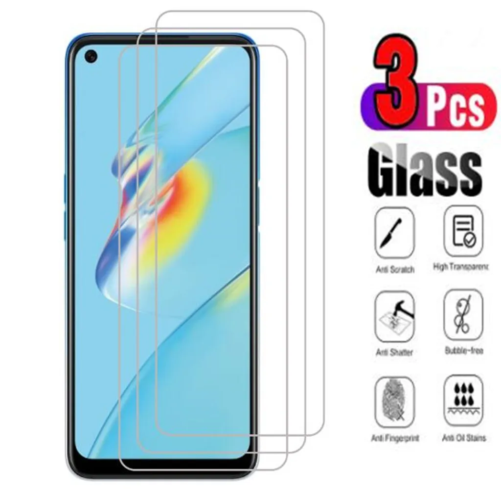 

3 шт. закаленное стекло для OPPO A54 A54s A55 A55S A56 A74 A93 A93S A94 A95 5G F19 Pro Plus F19s, пленка для экрана телефона из закаленного стекла