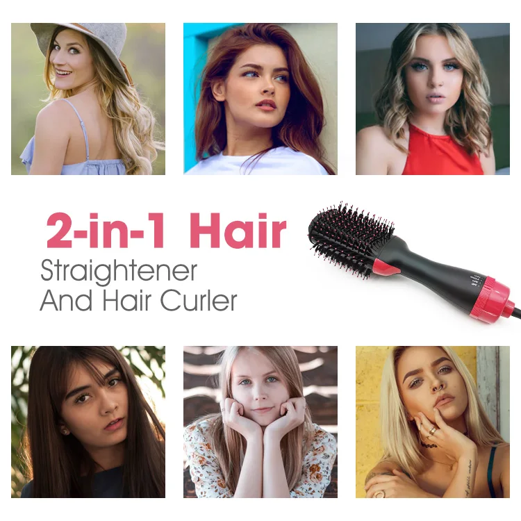 2 в 1 одношаговый фен для волос Горячая расческа электрическая щетка горячего