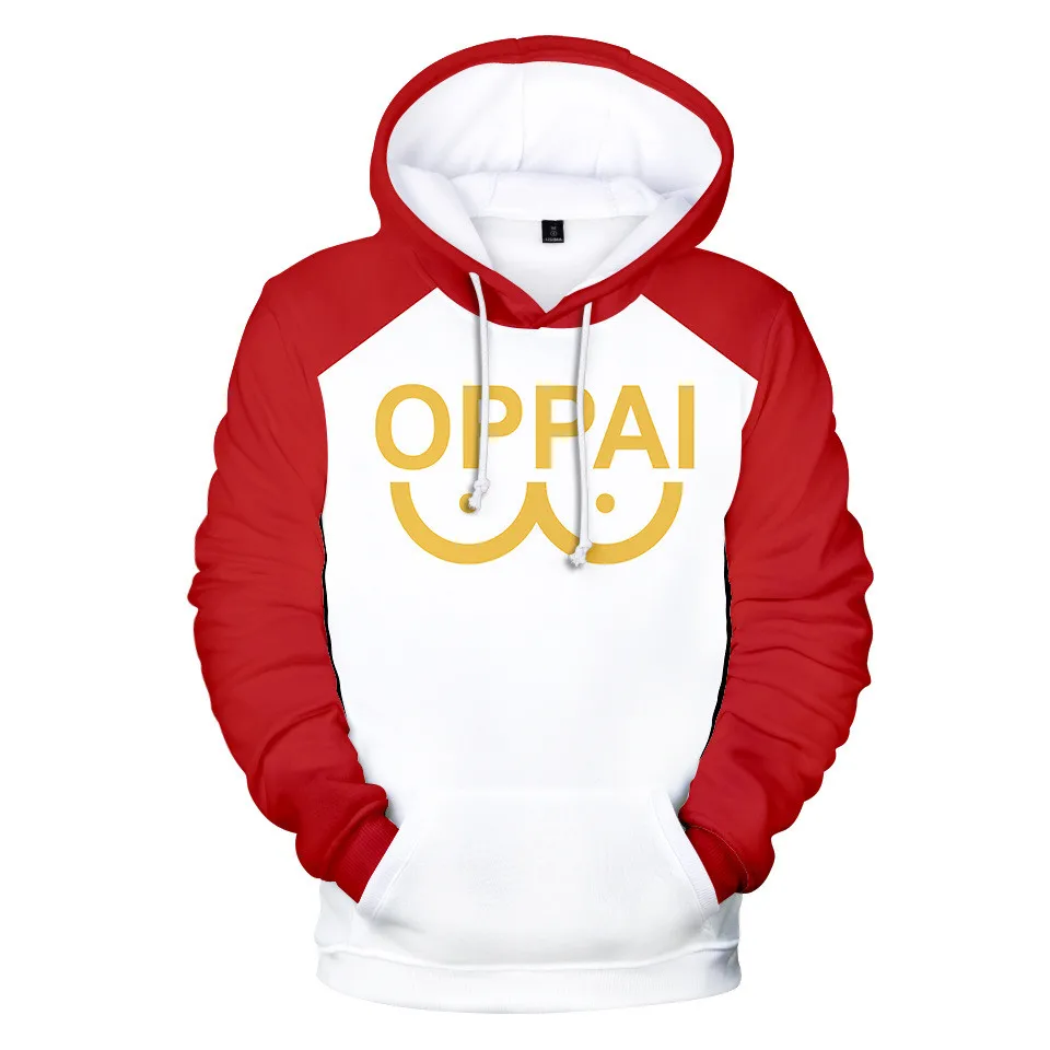 

Saitama Oppai 3D tam baskı hoodies erkekler kadınlar uzun kollu hoodie kazak moda harajuku ceket ceket