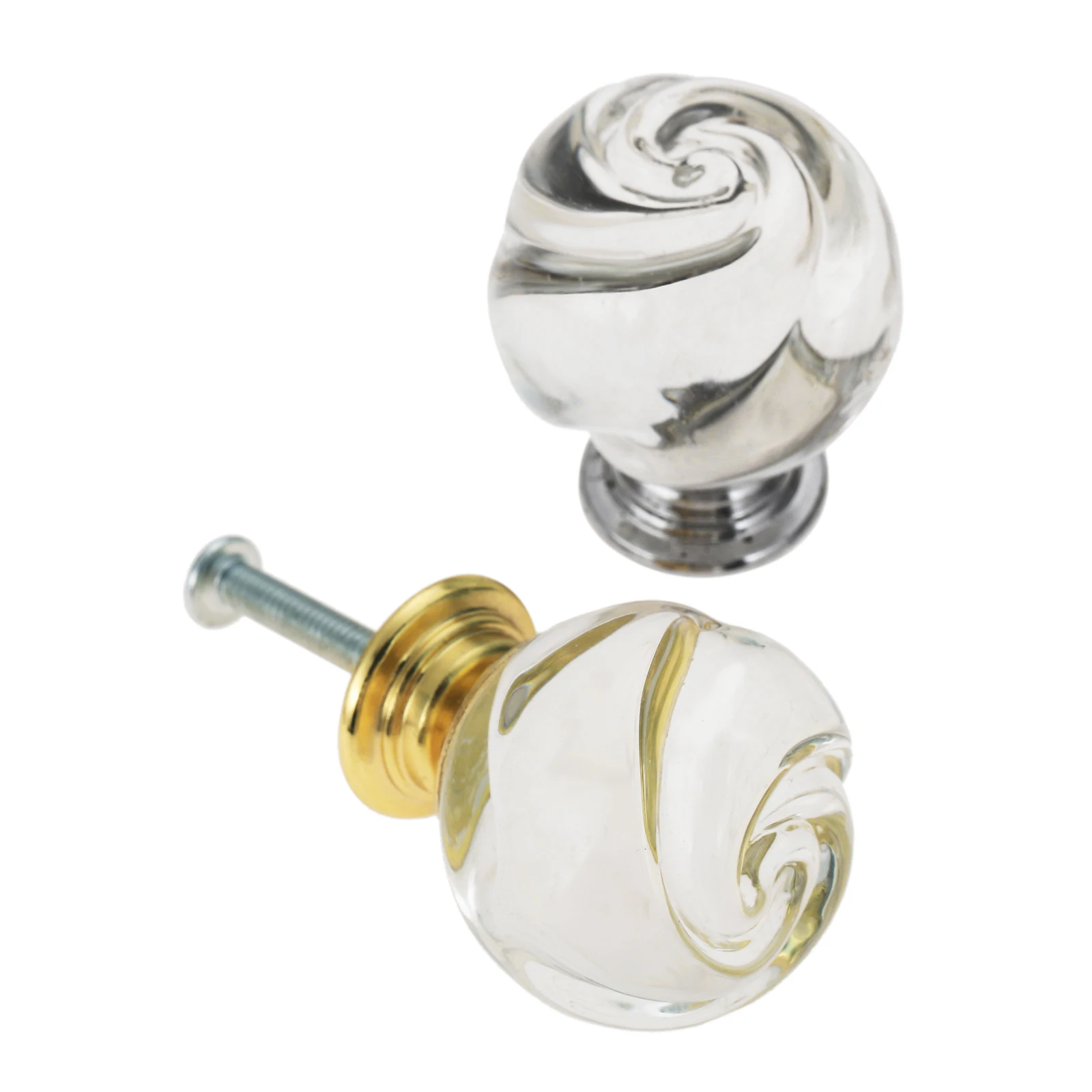 1 шт. прозрачная ручка в виде розы крученая форме цветка с винтом