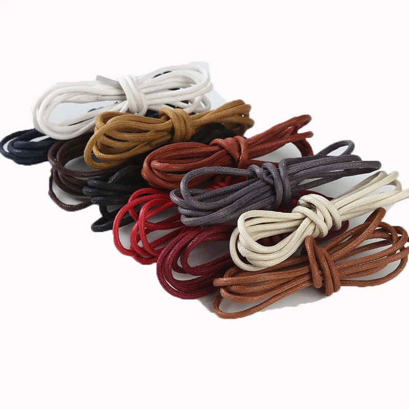 Amawei Men Women Waterproof Cotton Shoelaces For Business Leather Shoes Oxford Shoes Derby Shoes High Top Martens Shoes Strings