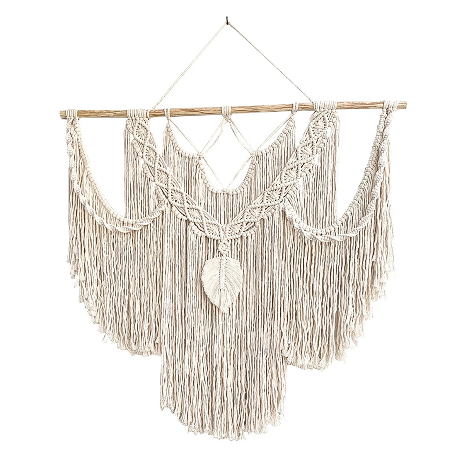 

Macrame Wall Decor 39 X39 Woven Boho Fring Tapestry Handmade Decoration For Apartment Bedroom Dorm Room Wedding Canopy