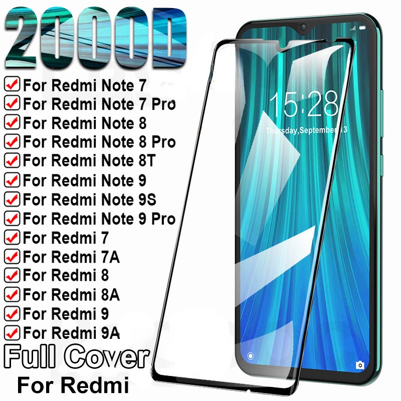 

Protection Glass For Xiaomi Redmi 8 8A 7 7A 9 9A 9C 9T Tempered Screen Protector Redmi Note 7 8 9 Pro 8T 9S Safety Glass Film