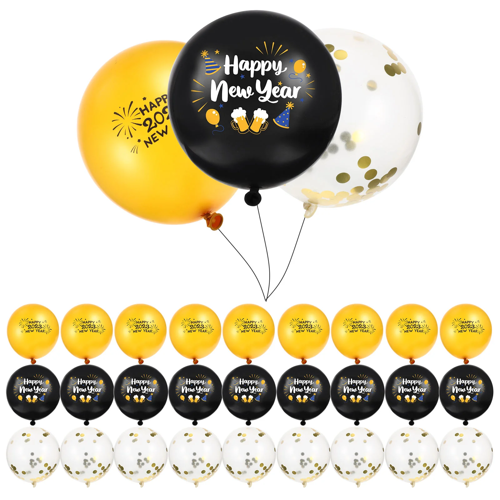 

New Balloons Party Year Years Balloon Eve Decorations Supplies Happy Christmas Props Latex Accessoriesset Graduationdecor